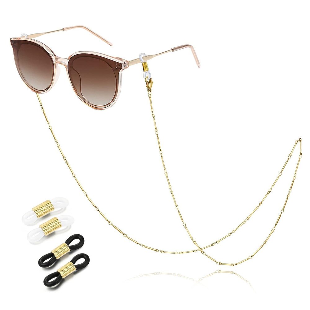 5866 Stylish Cute Eyeglass Chain Gold Sunglasses Eyewear Accessories